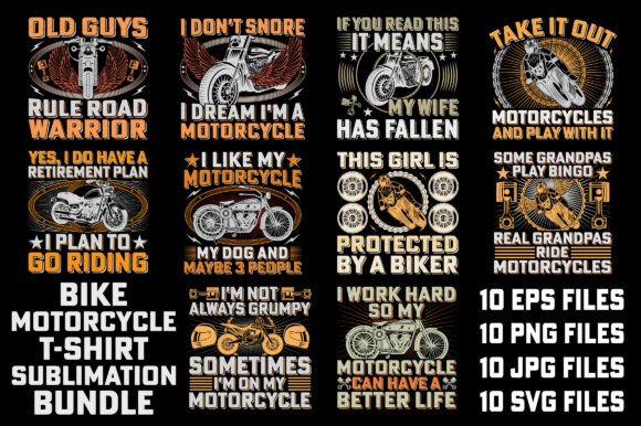 Bike T-Shirt Sublimation Bundle Graphic: A Designer's Toolkit for Bold Merchandise