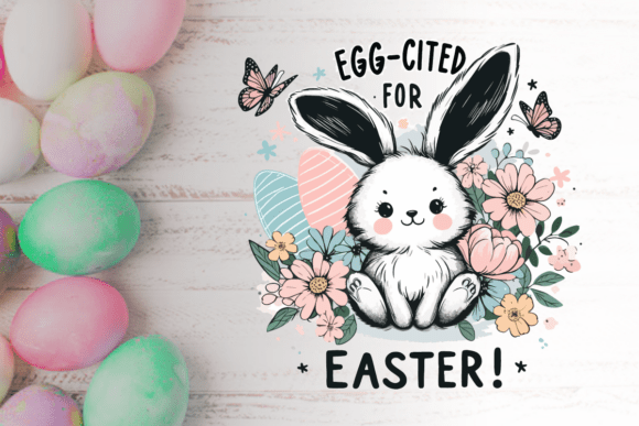 Celebrate Love with a Pop of Fun: The Cheeky Bunny Quote Tee PNG Graphic