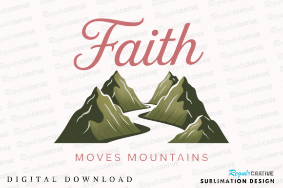Exploring Faith Moves Mountains Graphic Design