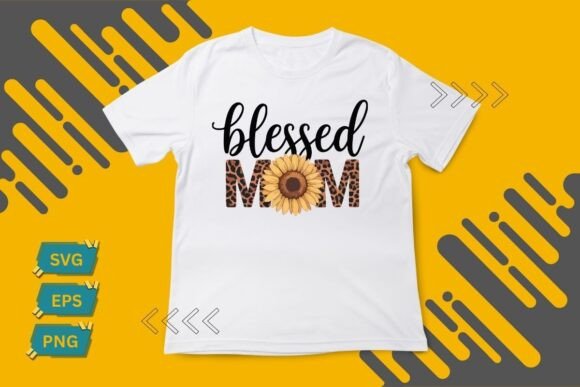 Leopard Print Blessed Mom Graphic Shirt: A Designer's Take
