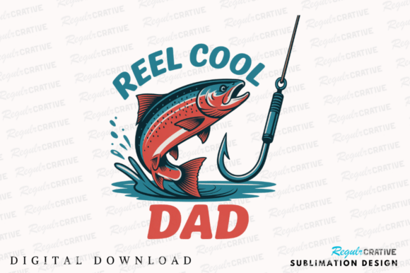 Reel Cool Dad Fishing Graphic T-shirt: A Designer's Take