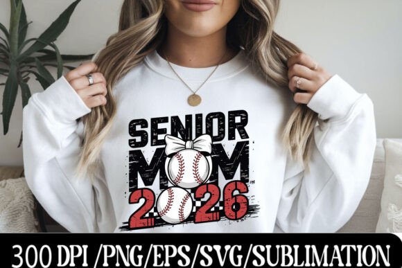 Senior Baseball Mom 2026: A Bold Graphic for the MVP