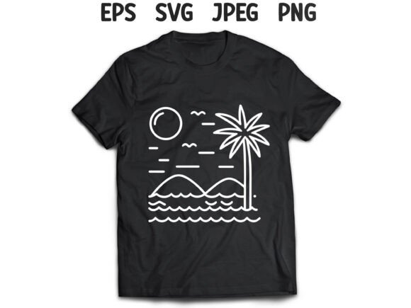 Summer T-shirt Design Graphic Vector: Your Beach-Ready Creative Asset