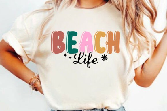 Trendy Retro Beach Vibes: A Graphic for Modern Summer Brands